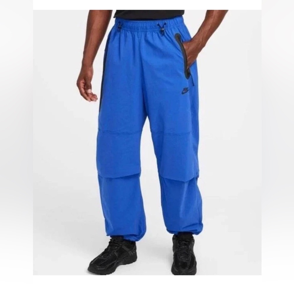 Nike Tech Woven Oversized Pants Size XS Royal Blue HM7158-480